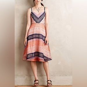 Anthropologie Maeve Summer Cottage crochet pastel lace dress size 4